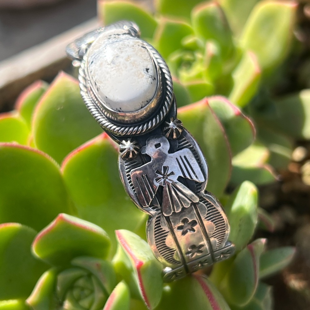 White Buffalo Thunderbird Cuff - image 2